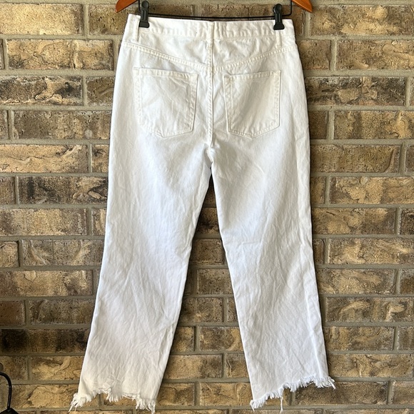 Free People White Jeans distressed style button fly size 27 - Picture 9 of 12